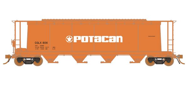 Rapido Trains 127017-2   3800 cu. ft. Covered Hopper CGLX Potacan