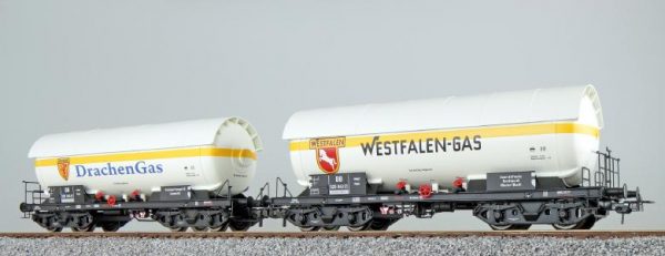 ESU 36530  LPG tank car set, DRACHEN + WESTFALEN, DB