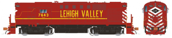 Rapido Trains 31052   Lehigh Valley Cornell Red Diesel Locomotive Alco RS-11 (DC Silent)