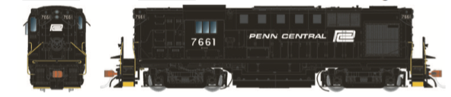 Rapido Trains 31034 Penn Central (ex-NH) Diesel Locomotive Alco RS-11 (DC Silent)