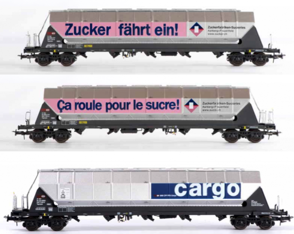 B-Models 92104  SBB Cargo 3 Silo Wagon Set