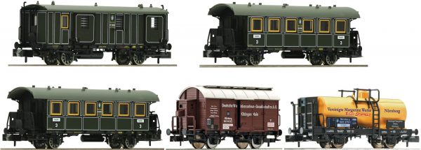 Fleischmann 809003  5 piece set "Goods / passenger transportation", K.Bay.Sts.B.