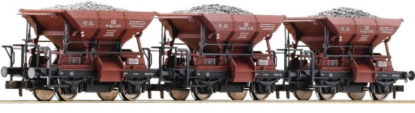 Fleischmann 822705  3 piece set ballast wagons type Talbot, DB