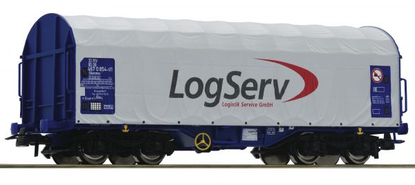 Roco 76451  Sliding tarpaulin wagon, LogServ