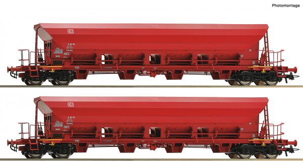 Roco 67087 - 2 piece set self unloading hopper wagons, DB AG