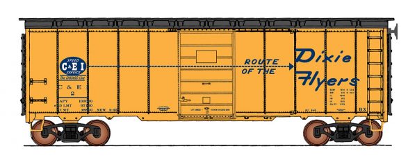 InterMountain Railway 45789-02   40' Boxcar 1937 AAR Chicago & Eastern Illinois