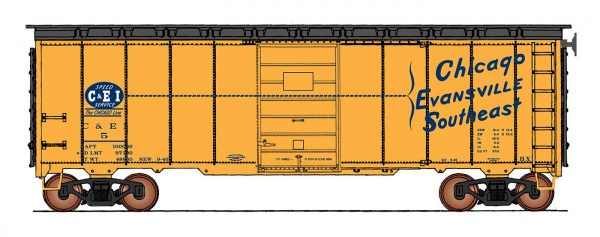 InterMountain Railway 45789-05   40' Boxcar 1937 AAR Chicago & Eastern Illinois