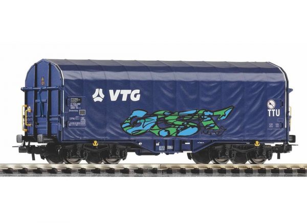 Piko 58965  Sliding Tarp Wagon w/graffiti  "VTG"