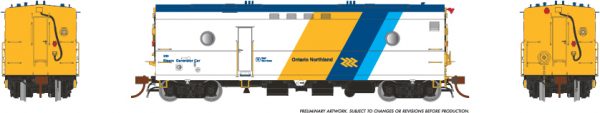 Rapido Trains 107346 Steam Heater Car Ontario Northland (Chevron)