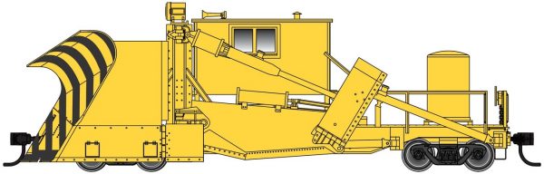 Walthers Proto 110126  Jordan Spreader,  Yellow (Painted, Unlettered)