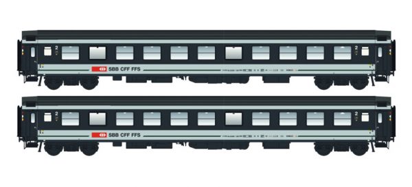 LS Models 47273  Set of 2 passenger cars 2nd class, SBB