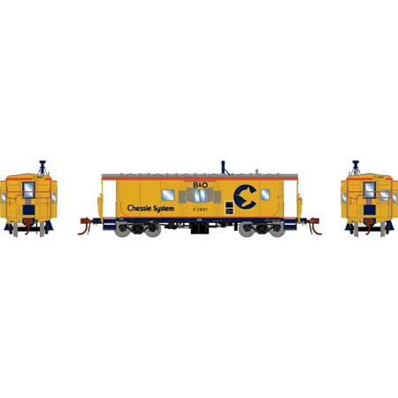 Athearn Genesis 78549  C-27 ICC Caboose, Chessie/B&O (DCC/Lights)