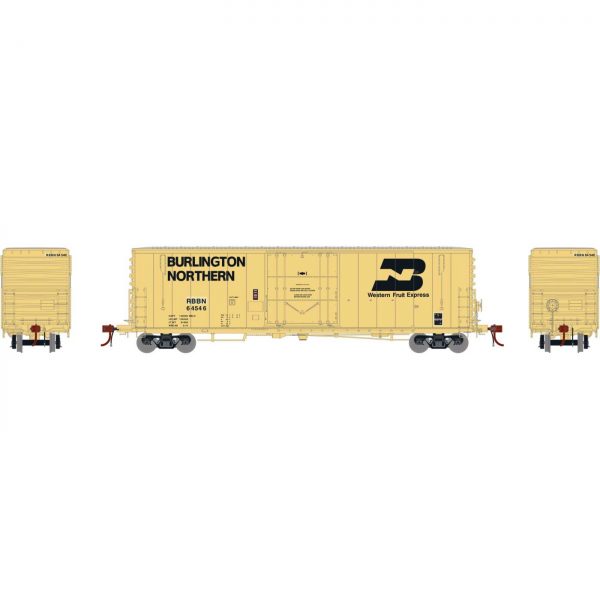 Athearn Genesis 26783	 50’ PC&F 10’ Plug Door Box, RBBN #26783