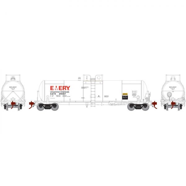 Athearn Genesis 40165  GATC 20K-Gallon GS Tank, GATX Emery #29307