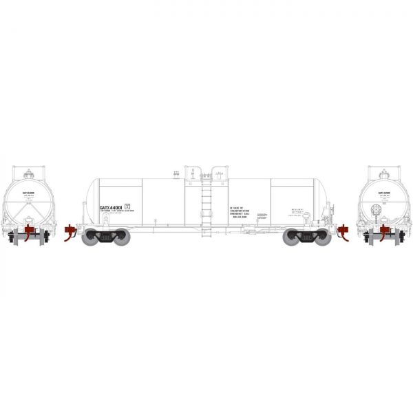 Athearn Genesis 40169  GATC 20K-Gallon GS Tank, GATX #44001