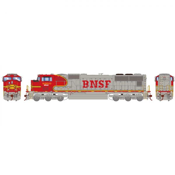 Athearn Genesis 70642  Diesel Locomotive SD75M, BNSF/Warbonnet (DCC/Sound) #8260