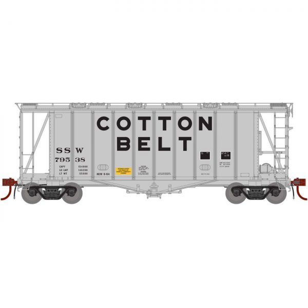 Athearn Genesis 87680  GATC 2600 Airslide Hopper, Cotton Belt