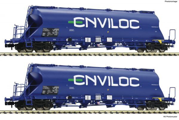 Fleischmann 849004  2 piece set silo wagons, ENVILOC