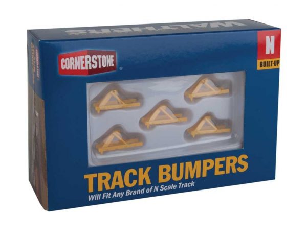 Walthers Cornerstone 2602  Track Bumper - Yellow pkg(5)