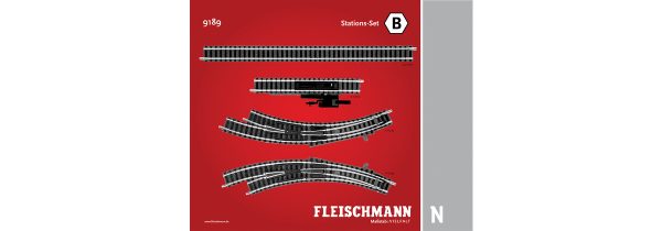 Fleischmann 9189  N Track pack. Station Set B