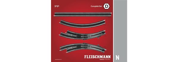 Fleischmann 9191  N Track pack. Complete Set D