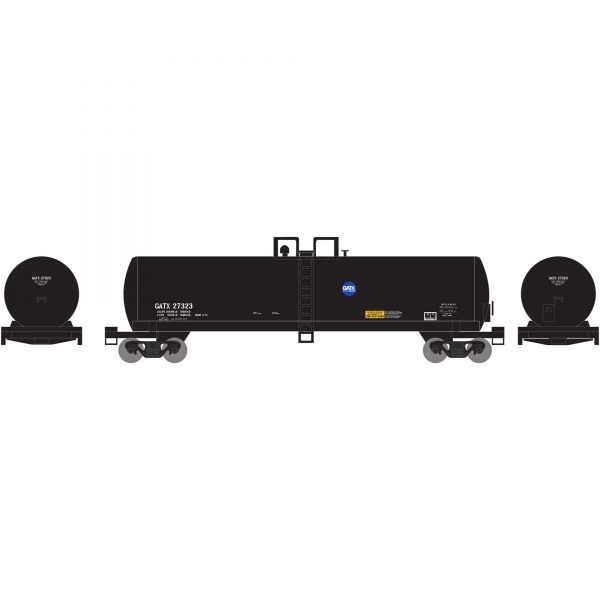 Athearn 13707   N 50′ RTC 20,000 Gallon Tank Car, GATX Service Driven #27323