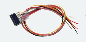 ESU 51951  Cable harness with 6-pin socket according to NEM 651, DCC cable colours, 300mm length