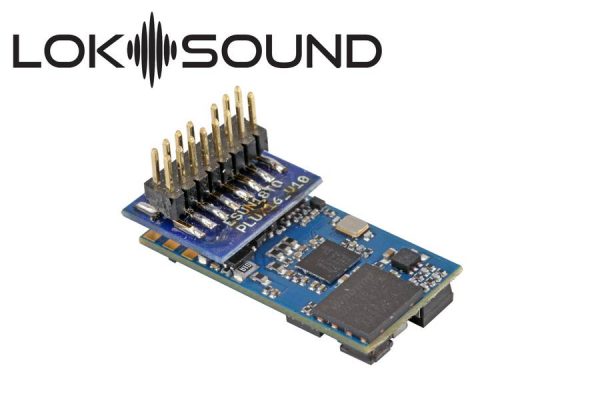 ESU 58814  LokSound 5 micro DCC/MM/SX/M4 "blank decoder", PluX16, with Speaker 11x15mm