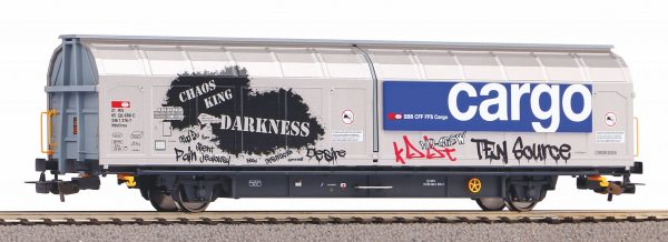 Piko 58985   Open-top sliding wall wagon with graffiti, SBB