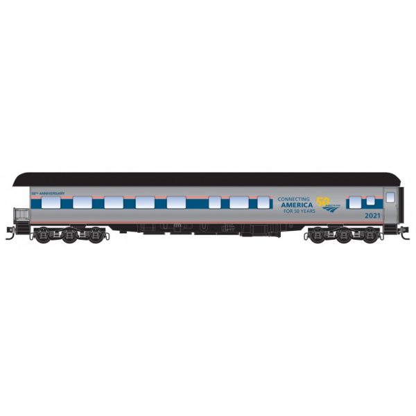 Micro Trains 14400740   83' Heightweight Business Car, Amtrak® 50th Anniversary