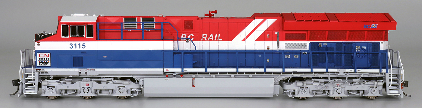 Intermountain Railway 497110S-01  Diesel Locomotive "Tier 4" GEVO, CN Heritage BC Rail #3115 (DCC/Sound)