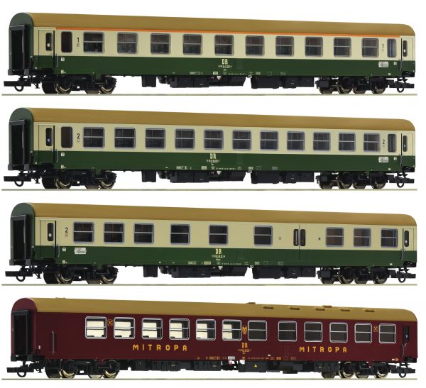 Roco 74189  4 piece set: Passenger coaches "Vindobona", DR (Set 2)