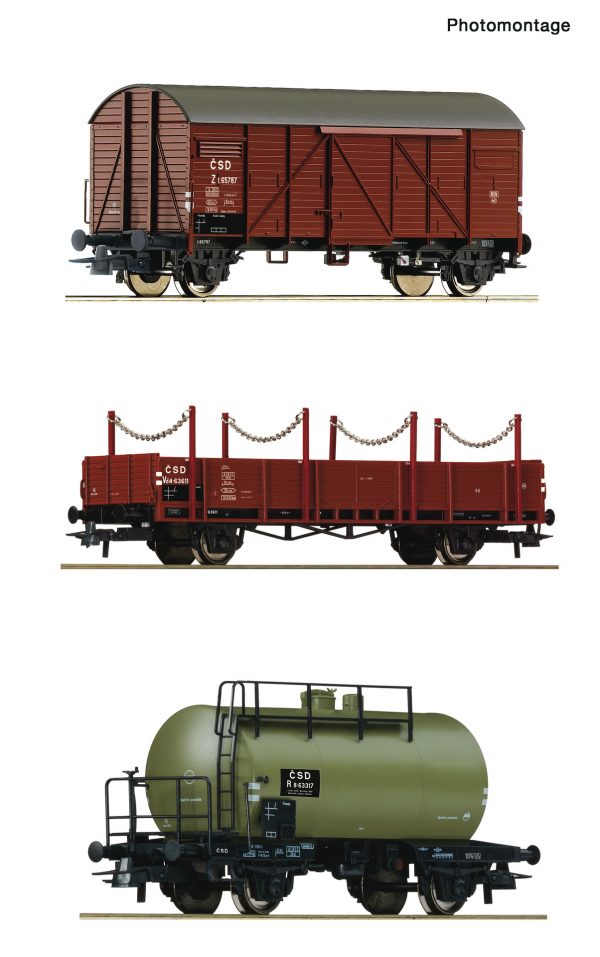 Roco 76018   3 piece set: Goods train, CSD