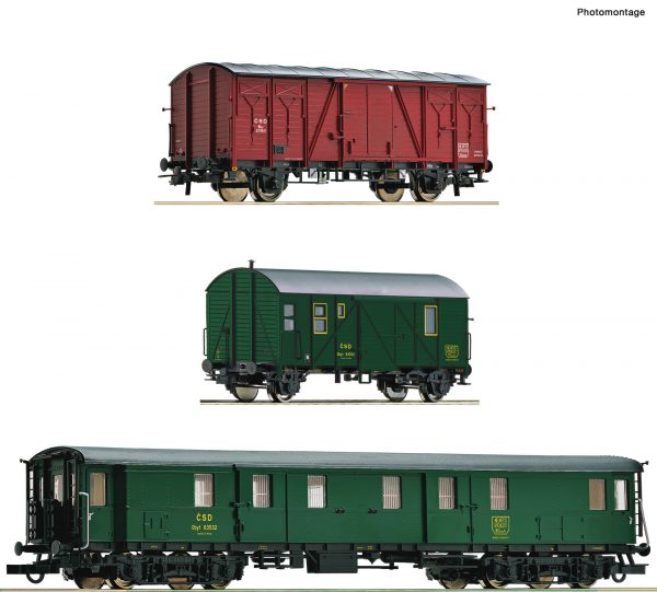 Roco 76019   3 piece set: Track maintenance train, CSD