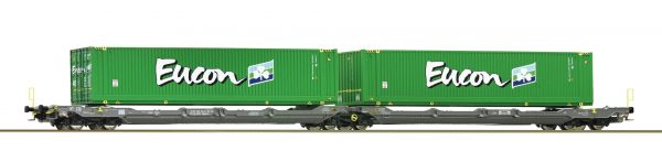 Roco 77398  Articulated double pocket wagon T3000e, HUPAC