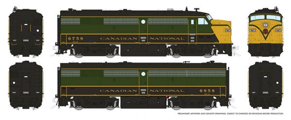 Rapido Trains 21105   Diesel Locomotive FPA/B-2u, CN