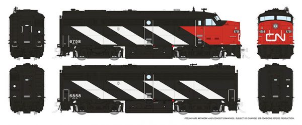 Rapido Trains 21107   Diesel Locomotive FPA/B-2u, CN