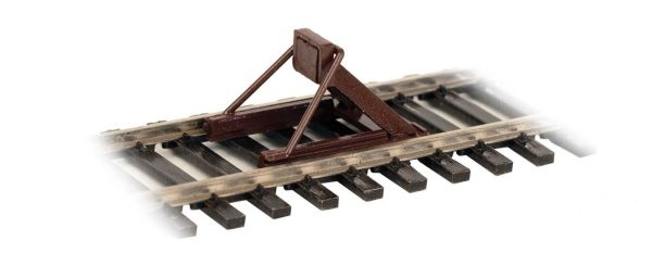 Walthers Track 83109  HO Assembled Track Bumper 4-Pack - Rust Brown