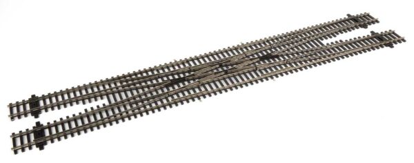 Walthers Track 83051  HO Code 83 Nickel Silver DCC-Friendly #6 Double Crossover