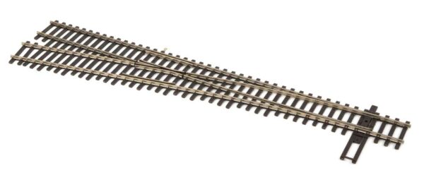 Walthers Track 83017  HO Code 83 Nickel Silver DCC Friendly Number 6 Turnout - Left Hand