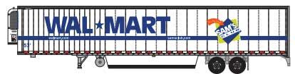 Trainworx 65384-03    53' Reefer Trailer, Walmart