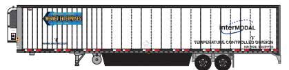 Trainworx 65388-07   53' Reefer Trailer, Werner