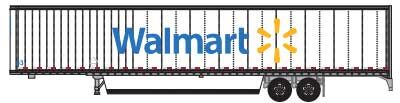 Trainworx 65384-01    53' Dry Van Trailer, Walmart
