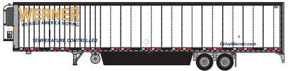 Trainworx 65388-01   53' Reefer Trailer, Werner