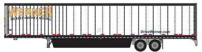 Trainworx 65388-04   53' Van Trailer, Werner