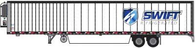 Trainworx 65376-03  53' Reefer Trailer, Swift