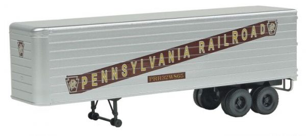 Walthers SceneMaster 2405  35' Fluted-Side Trailer, PRR (2 Pack)