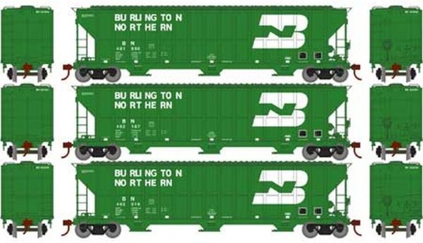 Athearn HO 81557  FMC 4700 Covered Hoppers, BN (3 Pack)