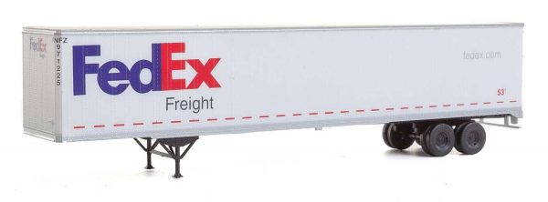 Walthers SceneMaster 2452  53' Stoughton Trailer, FedEx Freight (2 Pack)