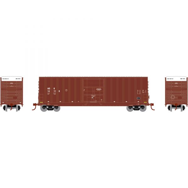 Athearn 1506   HO 50’ Exterior Post High Cube Plug Door Boxcar, AOK #14118